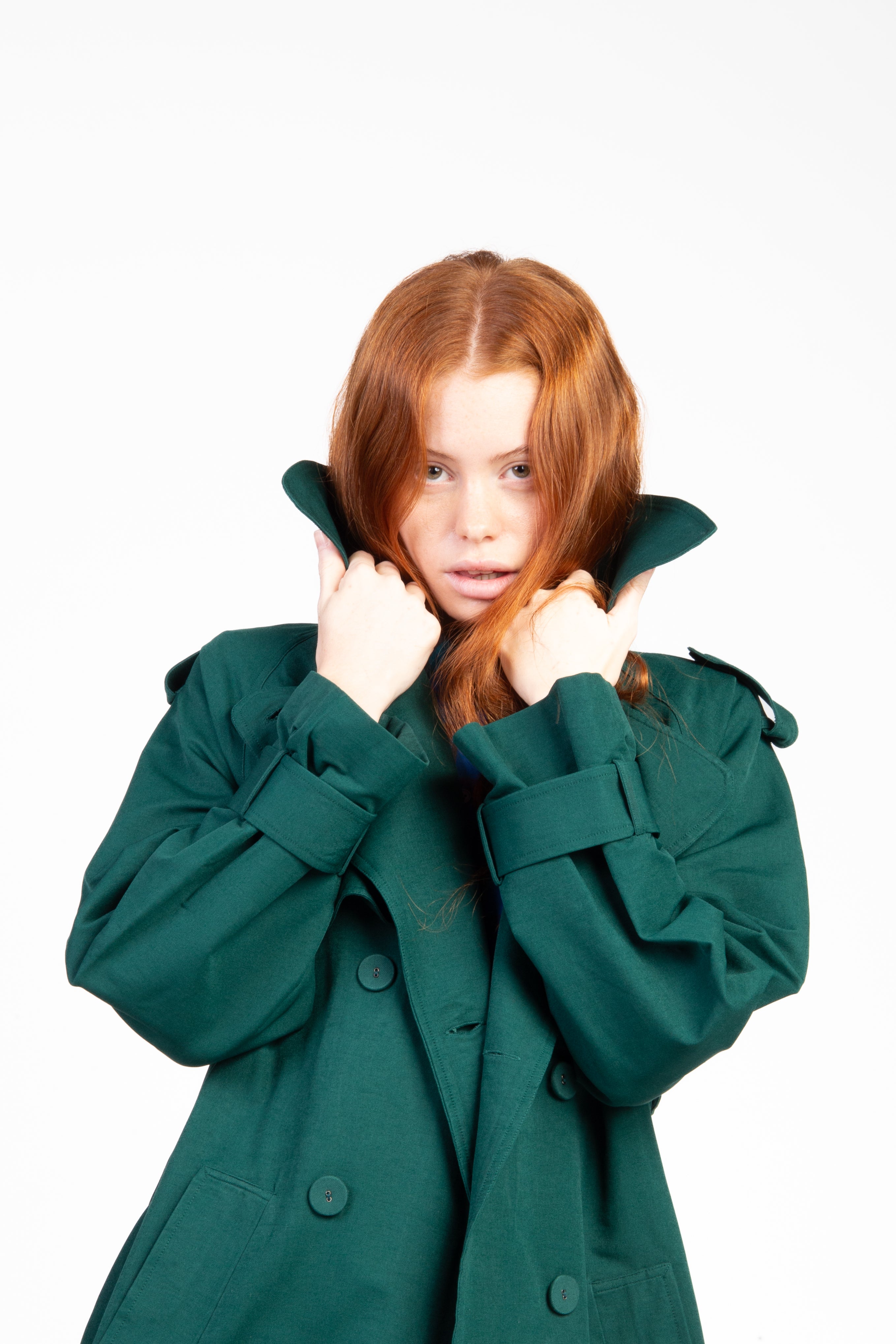 Rich Hair Trench Coat