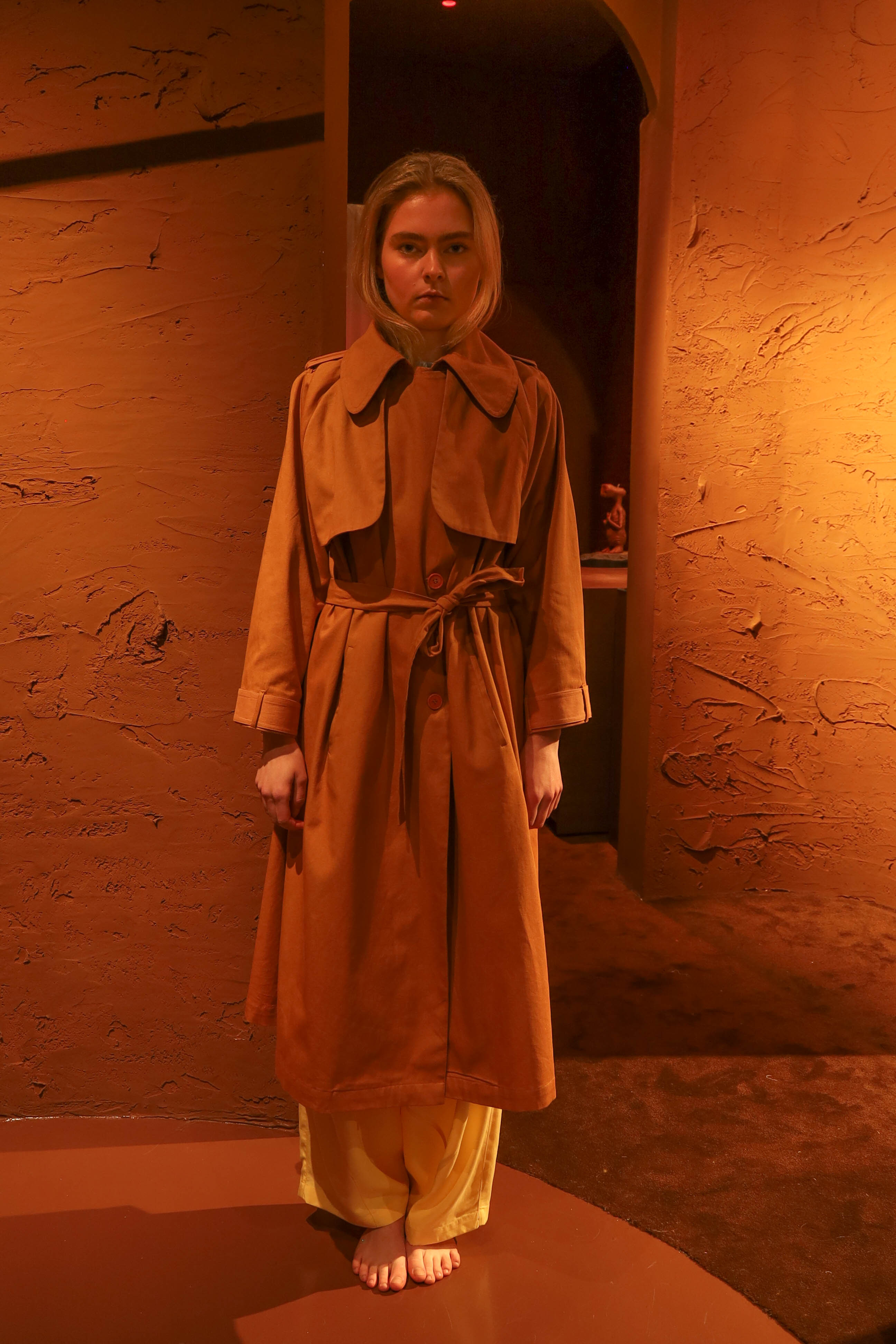 Rich Hair Trench Coat