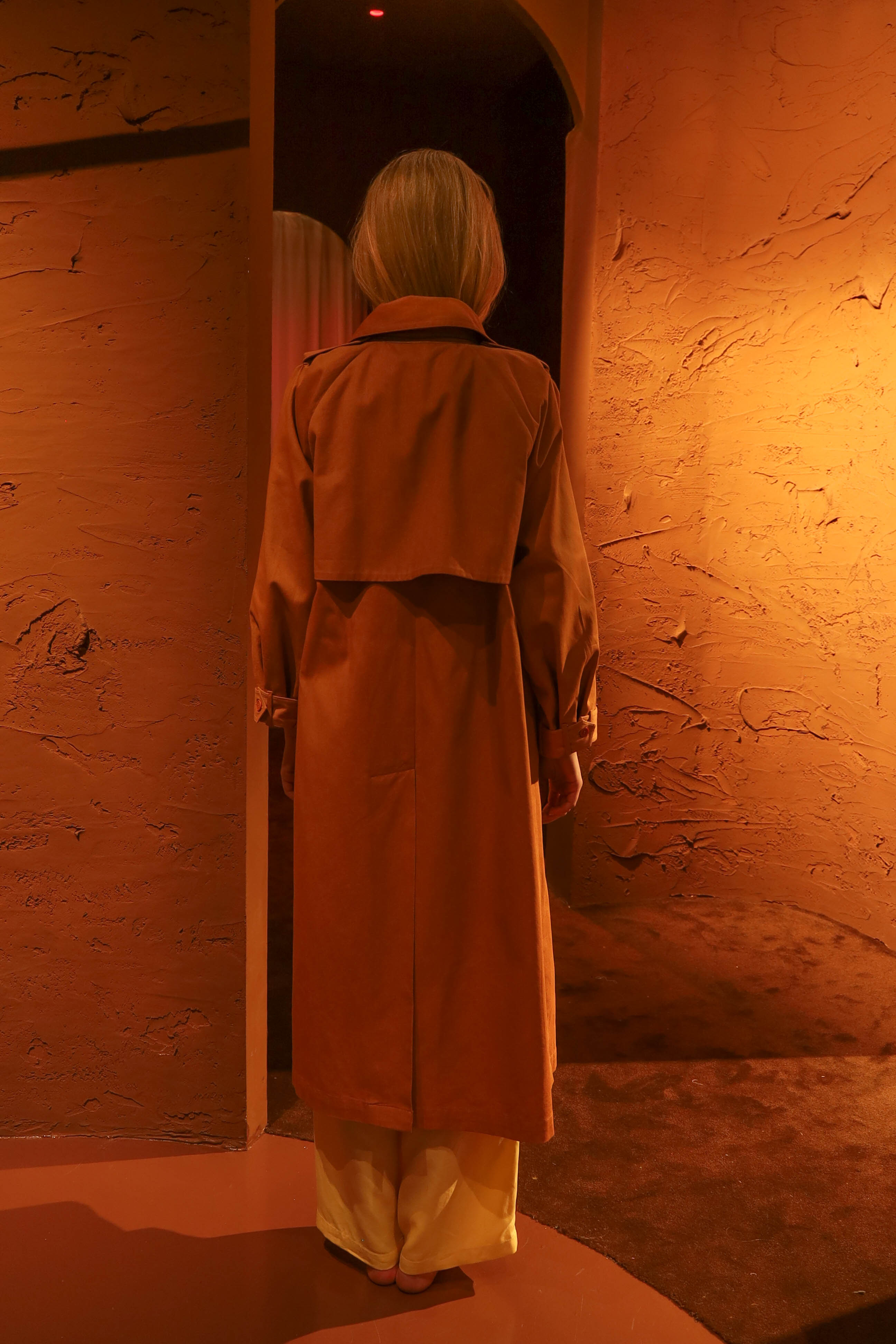 Rich Hair Trench Coat