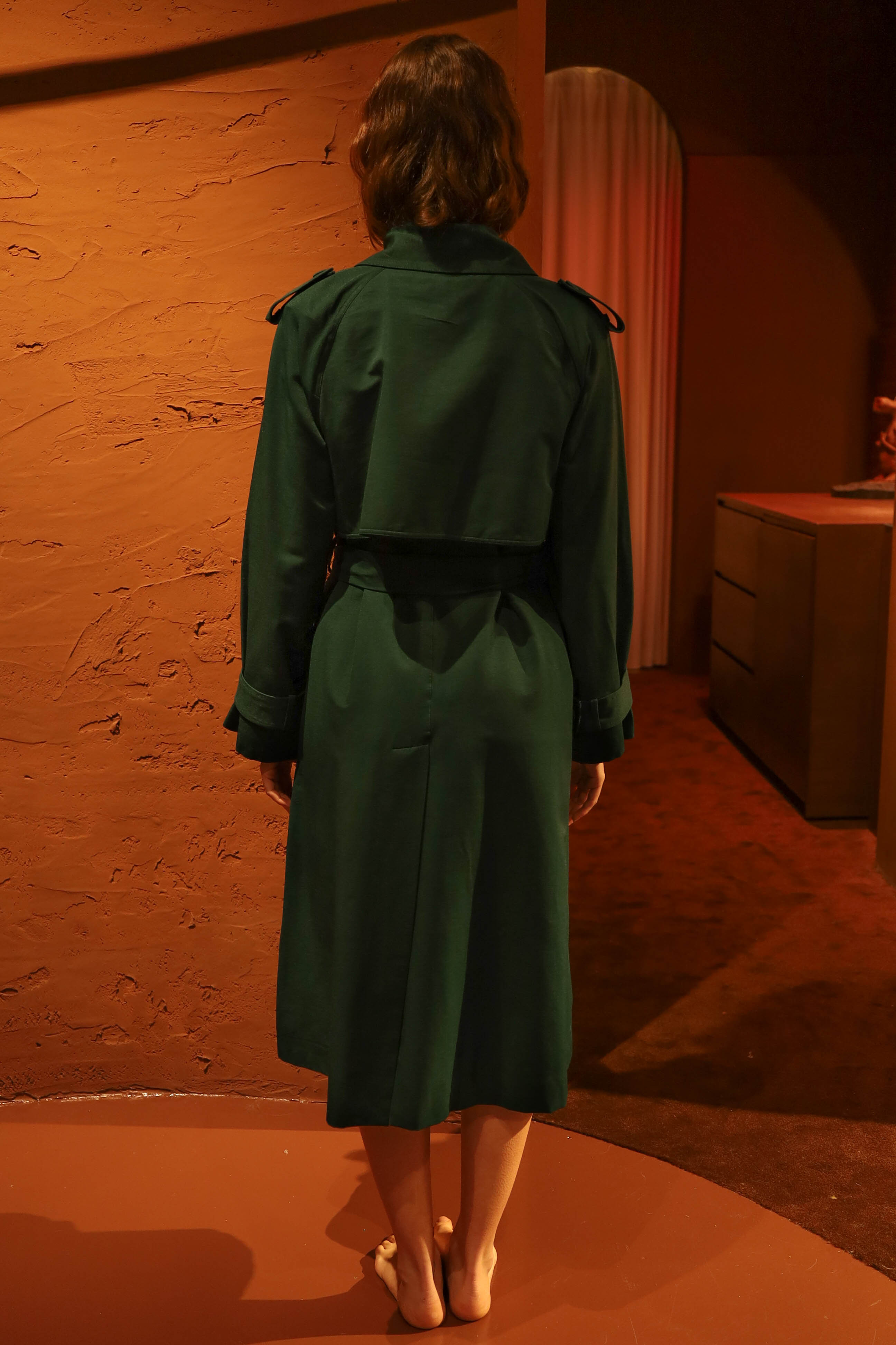 Rich Hair Trench Coat