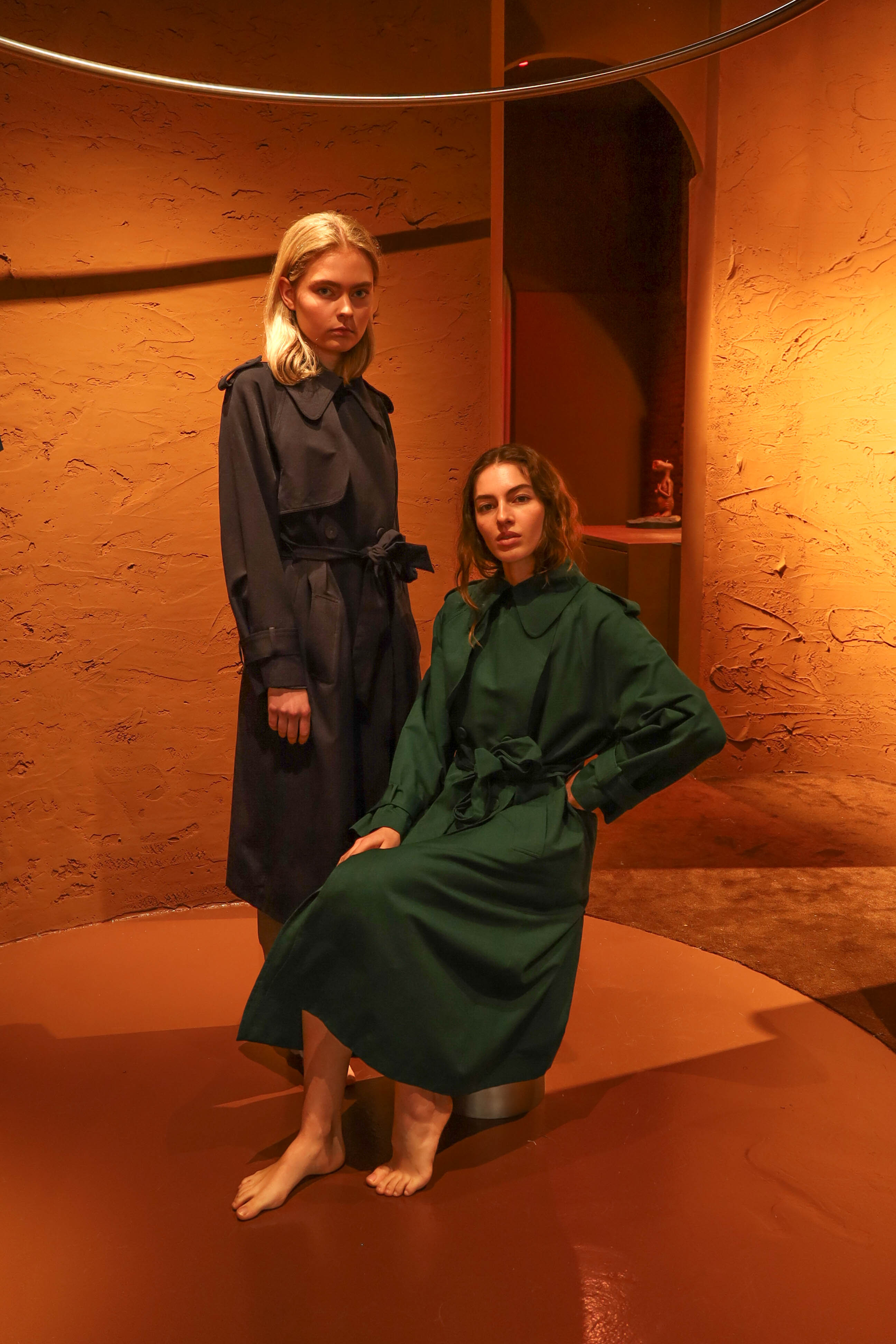 Rich Hair Trench Coat