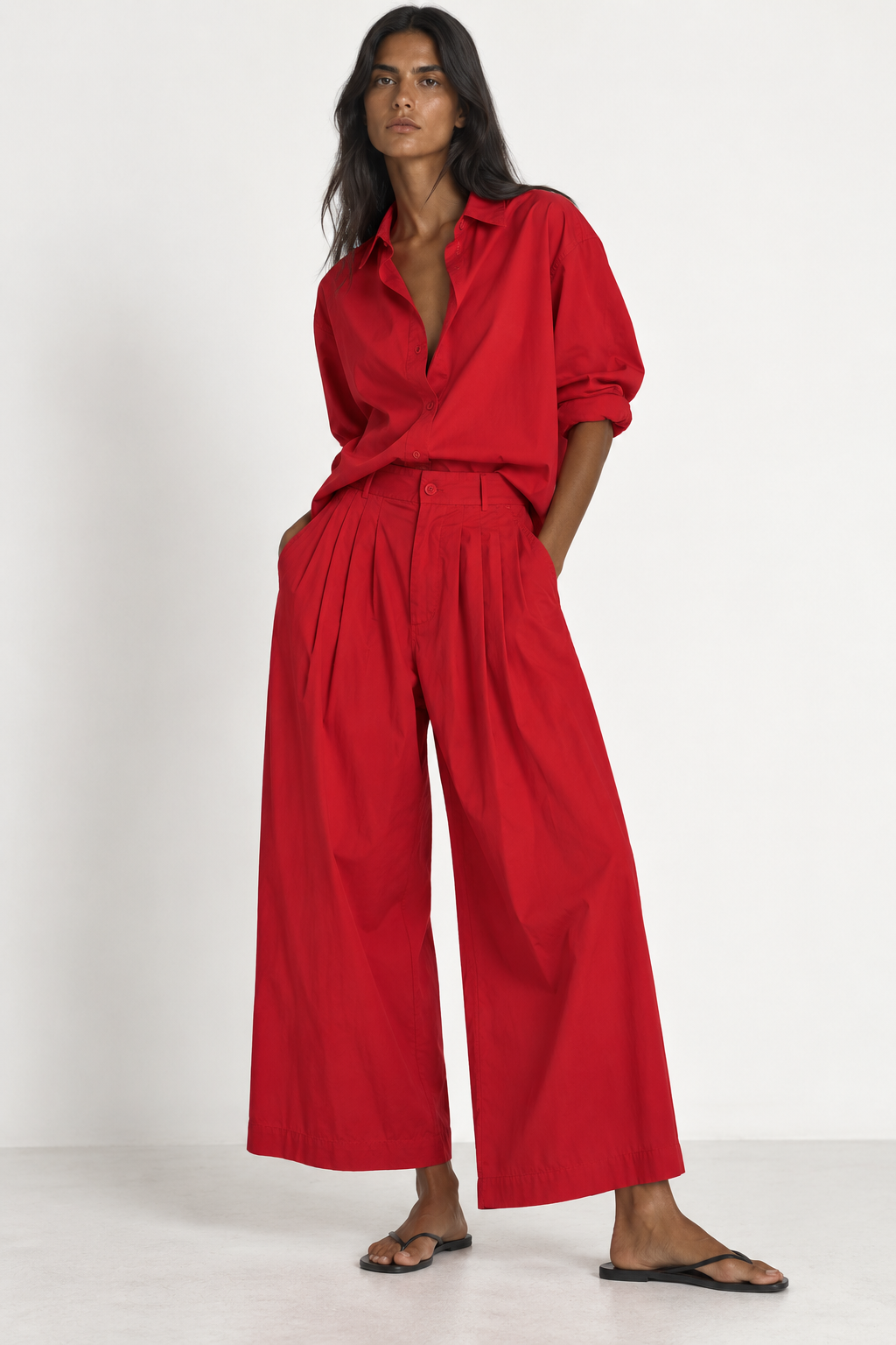 Pantalón TRAMPANTOJO Rojo