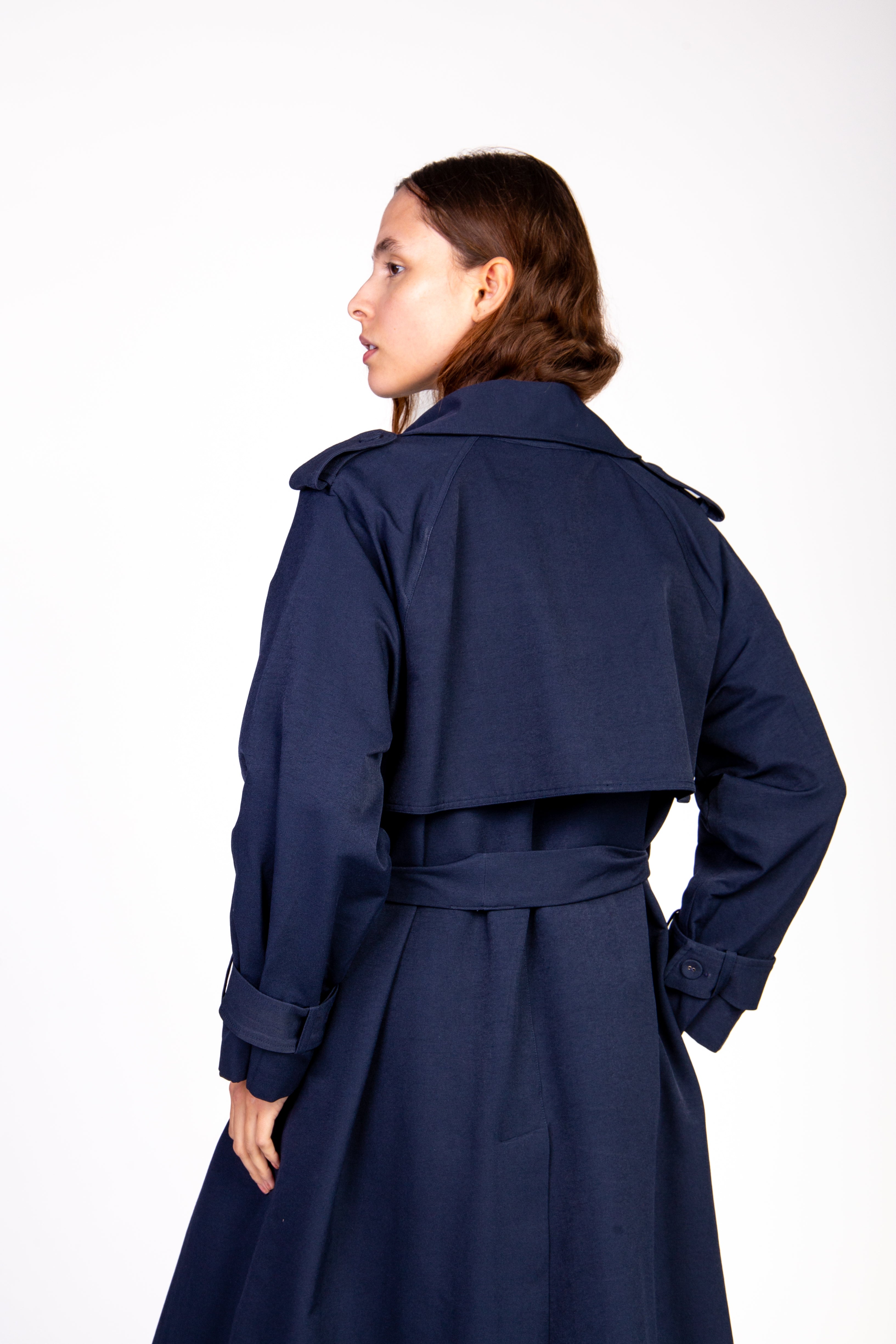 Rich Hair Trench Coat