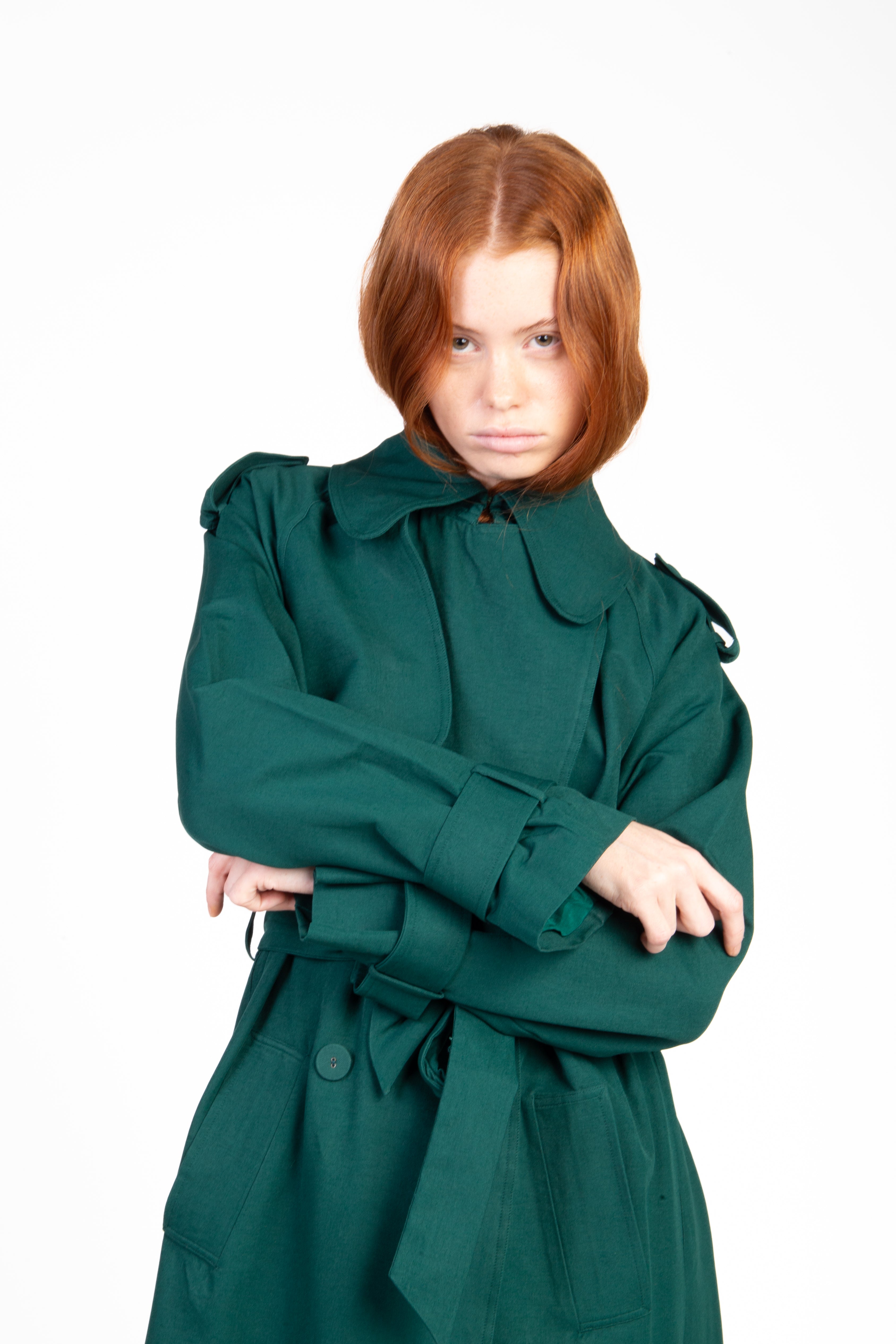 Rich Hair Trench Coat